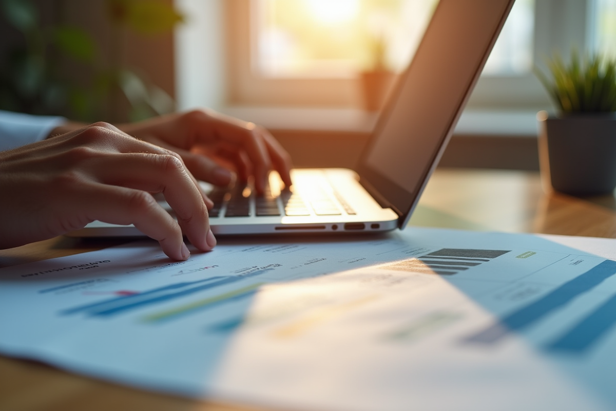 Main saisissant un code sur une application bancaire numérique